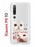 Чехол-накладка Xiaomi Mi 10 (593959) Kruche PRINT Коты