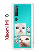 Чехол-накладка Xiaomi Mi 10 (593959) Kruche PRINT Коты