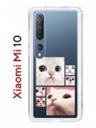 Чехол-накладка Xiaomi Mi 10 (593959) Kruche PRINT Коты