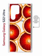 Чехол-накладка Samsung Galaxy S22 Ultra (634252) Kruche PRINT Orange