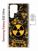 Чехол-накладка Samsung Galaxy S22 Ultra (634252) Kruche PRINT Danger
