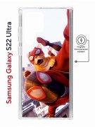 Чехол-накладка Samsung Galaxy S22 Ultra (634252) Kruche PRINT Человек паук