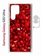 Чехол-накладка Samsung Galaxy S22 Ultra (634252) Kruche PRINT Гранат