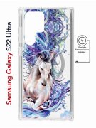 Чехол-накладка Samsung Galaxy S22 Ultra (634252) Kruche PRINT Грация