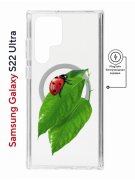 Чехол-накладка Samsung Galaxy S22 Ultra (634252) Kruche PRINT Ladybug