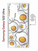 Чехол-накладка Samsung Galaxy S22 Ultra (634252) Kruche PRINT Глазунья
