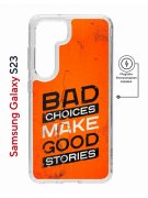 Чехол-накладка Samsung Galaxy S23 (634253) Kruche PRINT Good stories