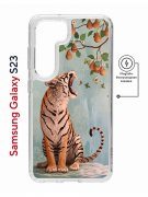 Чехол-накладка Samsung Galaxy S23 (634253) Kruche PRINT Тигр под деревом