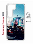 Чехол-накладка Samsung Galaxy S23 (634253) Kruche PRINT Киберпанк