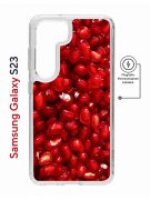 Чехол-накладка Samsung Galaxy S23 (634253) Kruche PRINT Гранат