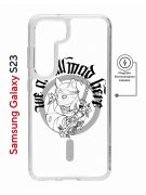 Чехол-накладка Samsung Galaxy S23 (634253) Kruche PRINT J-Cat