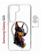 Чехол-накладка Samsung Galaxy S23 (634253) Kruche PRINT Доберман