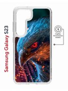 Чехол-накладка Samsung Galaxy S23 (634253) Kruche PRINT Орел