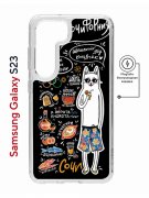 Чехол-накладка Samsung Galaxy S23 (634253) Kruche PRINT Кот Сочи
