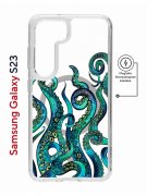 Чехол-накладка Samsung Galaxy S23 Kruche Magnet Print Щупальца