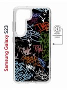 Чехол-накладка Samsung Galaxy S23 (634253) Kruche PRINT Граффити