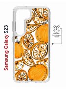 Чехол-накладка Samsung Galaxy S23 (634253) Kruche PRINT Апельсины