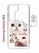 Чехол-накладка Samsung Galaxy S23 (634253) Kruche PRINT Коты
