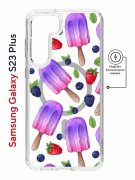 Чехол-накладка Samsung Galaxy S23 Plus Kruche Magnet Print Ice Cream