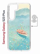 Чехол-накладка Samsung Galaxy S23 Plus Kruche Magnet Print озеро цветов