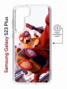 Чехол-накладка Samsung Galaxy S23 Plus (634254) Kruche PRINT Человек паук