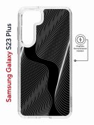 Чехол-накладка Samsung Galaxy S23 Plus (634254) Kruche PRINT Line black