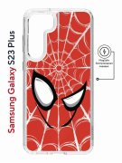 Чехол-накладка Samsung Galaxy S23 Plus (634254) Kruche PRINT Человек-Паук красный
