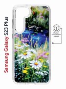 Чехол-накладка Samsung Galaxy S23 Plus Kruche Magnet Print Ромашки у ручья