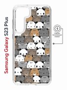 Чехол-накладка Samsung Galaxy S23 Plus (634254) Kruche PRINT Медвежата