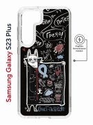 Чехол-накладка Samsung Galaxy S23 Plus (634254) Kruche PRINT Кот Питер