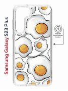 Чехол-накладка Samsung Galaxy S23 Plus Kruche Magnet Print Глазунья