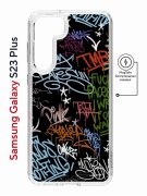 Чехол-накладка Samsung Galaxy S23 Plus Kruche Magnet Print Граффити