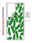 Чехол-накладка Samsung Galaxy S23 Ultra Kruche Magnet Print Огурчик Рик
