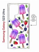 Чехол-накладка Samsung Galaxy S23 Ultra (634255) Kruche PRINT Ice Cream