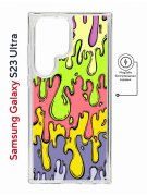 Чехол-накладка Samsung Galaxy S23 Ultra (634255) Kruche PRINT Абстракция Капли