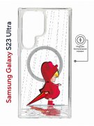 Чехол-накладка Samsung Galaxy S23 Ultra Magnet Kruche Print Девочка с зонтом