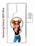 Чехол-накладка Samsung Galaxy S23 Ultra (634255) Kruche PRINT Smiling