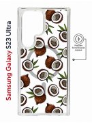 Чехол-накладка Samsung Galaxy S23 Ultra (634255) Kruche PRINT Кокосы