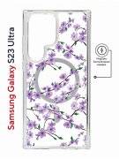 Чехол-накладка Samsung Galaxy S23 Ultra Kruche Magnet Print Сакура