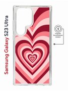 Чехол-накладка Samsung Galaxy S23 Ultra (634255) Kruche PRINT Сердце