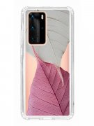 Чехол-накладка Huawei P40 Pro (588936) Kruche PRINT Pink and white