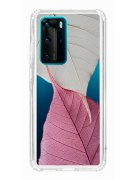 Чехол-накладка Huawei P40 Pro (588936) Kruche PRINT Pink and white