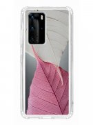 Чехол-накладка Huawei P40 Pro (588936) Kruche PRINT Pink and white