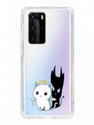 Чехол-накладка Huawei P40 Pro (588936) Kruche PRINT Angel Demon