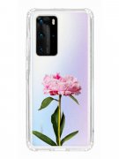 Чехол-накладка Huawei P40 Pro (588936) Kruche PRINT Пион