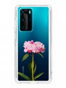 Чехол-накладка Huawei P40 Pro (588936) Kruche PRINT Пион