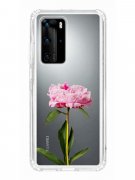 Чехол-накладка Huawei P40 Pro (588936) Kruche PRINT Пион