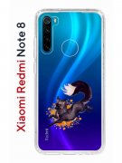 Чехол-накладка Xiaomi Redmi Note 8  (580659) Kruche PRINT Fox