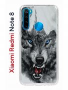 Чехол-накладка Xiaomi Redmi Note 8  (580659) Kruche PRINT Волк