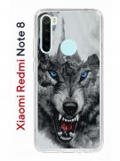 Чехол-накладка Xiaomi Redmi Note 8  (580659) Kruche PRINT Волк